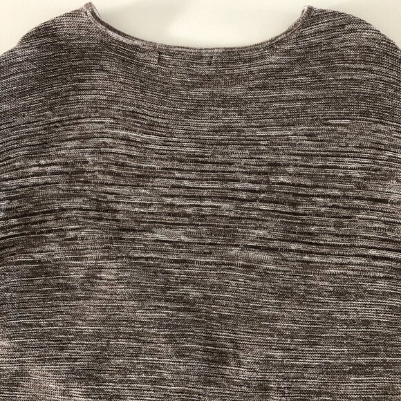 Ellen Tracy Casual Lg Slv Scoop Neck Cotton/Acrylic Sweater Cocoa + Ivory Sz XL - Picture 8 of 11